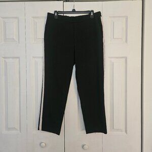 Old Navy Black with White Side Stripe Pull on Pants